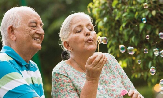 happy senior citizens