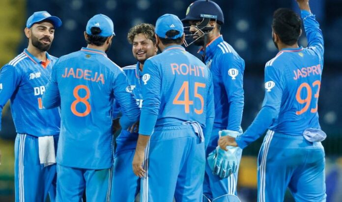 भारत ने पाकिस्तान को हराया, कुलदीप ने झटके 5 विकेट.