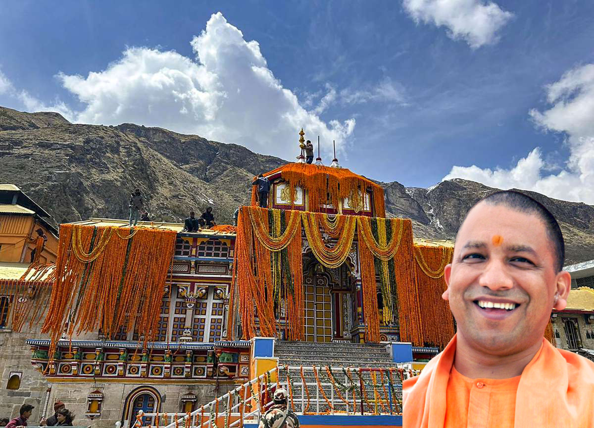 badrinath temple visit cm yogi