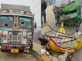 शाहजहांपुर में भयंकर दुर्घटना: ट्रक ने 12 श्रद्धालुओं की मौत, सभी ऑटो से गंगा स्नान करने जा रहे थे
