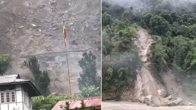 सिक्किम में भारी बारिश और भूस्खलन से जनजीवन प्रभावित, एनएच-10 समेत कई मार्ग बंद