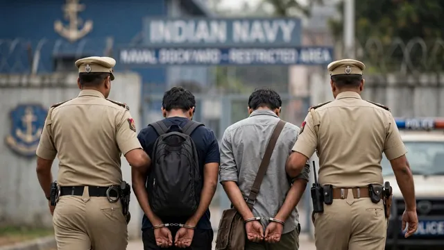 आंध्र प्रदेश में जासूसी का भंडाफोड़, नौसेना कर्मचारी समेत दो गिरफ्तार
