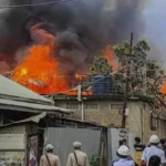 मणिपुर के कामजोंग जिले में भड़की हिंसा, 15 मकान खाक और एक की मौत